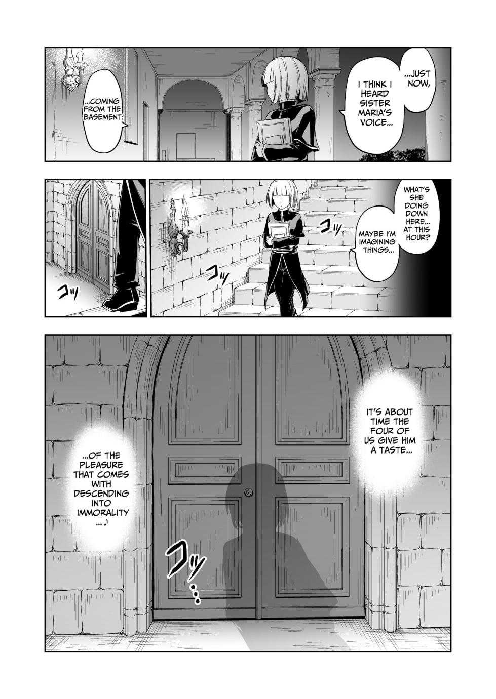 [Palace Inubousaki (Sister Maria Rosetta)] Shitsurakuen ~Haitoku ni Ochiru Seijo~ | Paradise Lost ~A Saint's Descent Into Immorality~ [Digital] [English] [tsuyoshi] - Page 37
