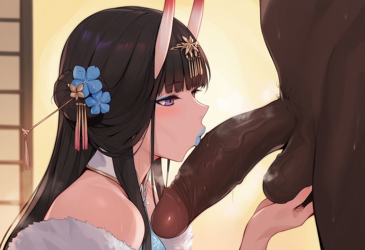 【ABYSOTH】Noshiro BBC blue lips oral [AI Generated] - Page 32