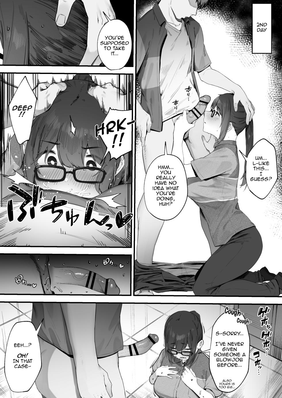 [Nigiri Usagi] ~Fill up my shifts and my pussy~ A sex-filled schedule with my busty store manager! (Original) [DeppoTL] - Page 4