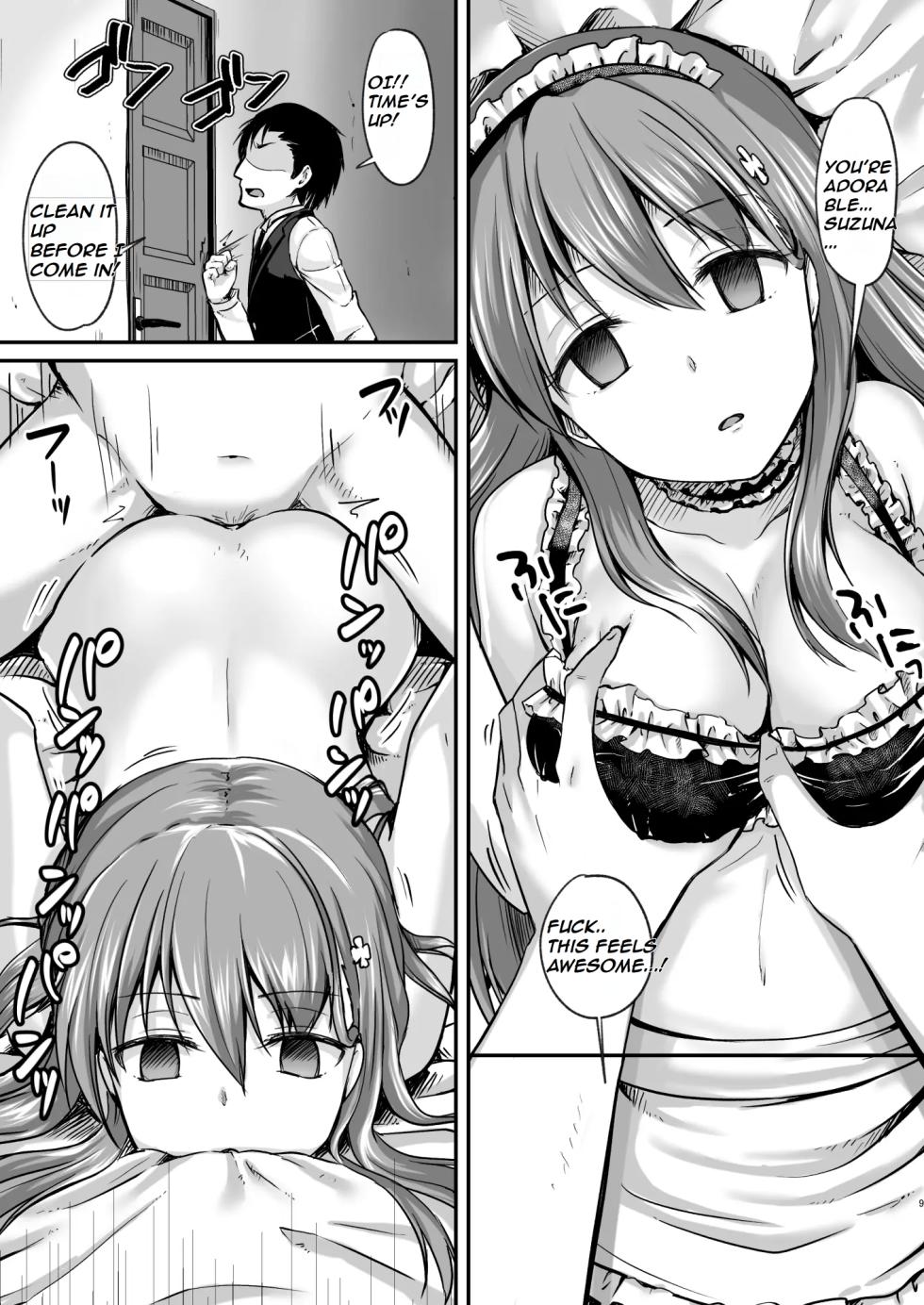 [Watari Laboratory] Kowareta 16-sai Joshikousei Idol (H Cup) ga Onaho Toshite Sanzan ni Tsukawareru Hon | The Story of the Now Mindbroken HighSchool Girl Idol Being Use As A Fucktoy [English] - Page 10