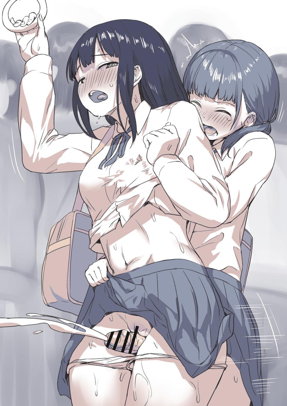 [Ayanakitori] Manin Densha de Gaman Dekinai Futanari-chan [English] - Page 4