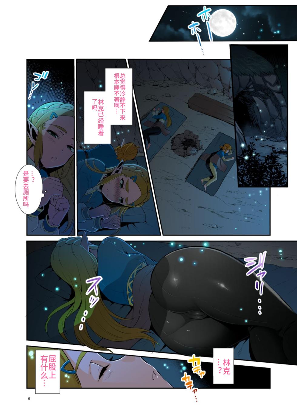 [Morittokoke (Morikoke)] Hyrule Hanei no Tame no Katsudou! (The Legend of Zelda: Breath of the Wild)  [Chinese] [overlordwzh个人渣翻] [Decensored] [Colorized] [Digital] - Page 5