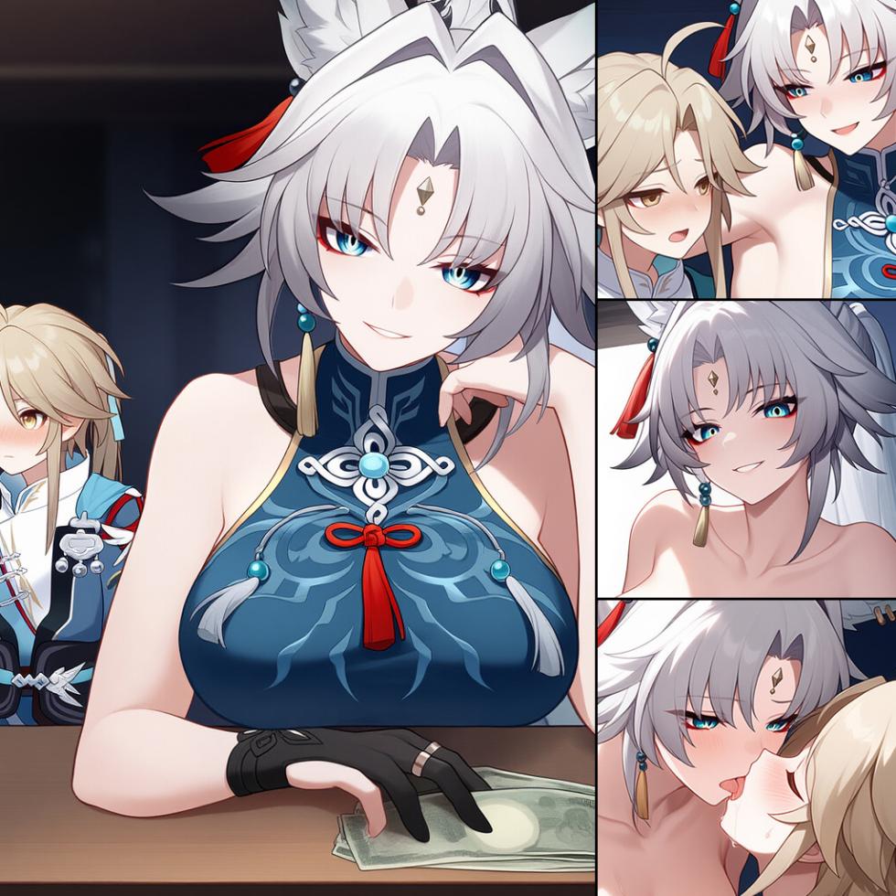 Feixiao x yanqing (artist: ai4fun) (honkai star rail) [AI Generated] - Page 1