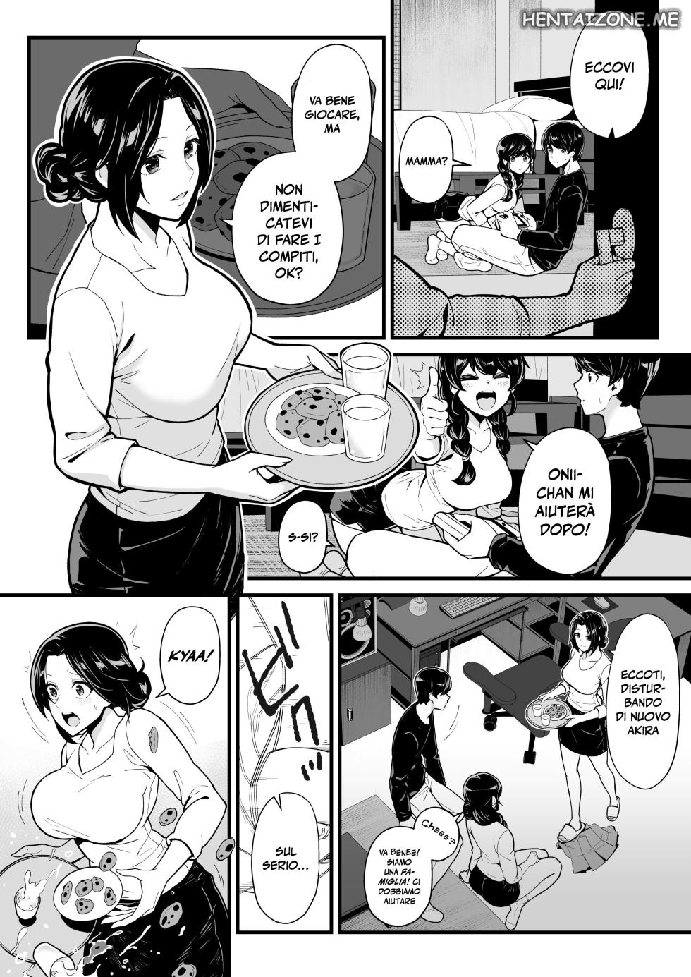 [Toneri Dan (Yoshio Ereki)] Imouto to Game o Suru, Soshite Mama to Sex o Suru | Adottato dalla Zia [Italian] - Page 10