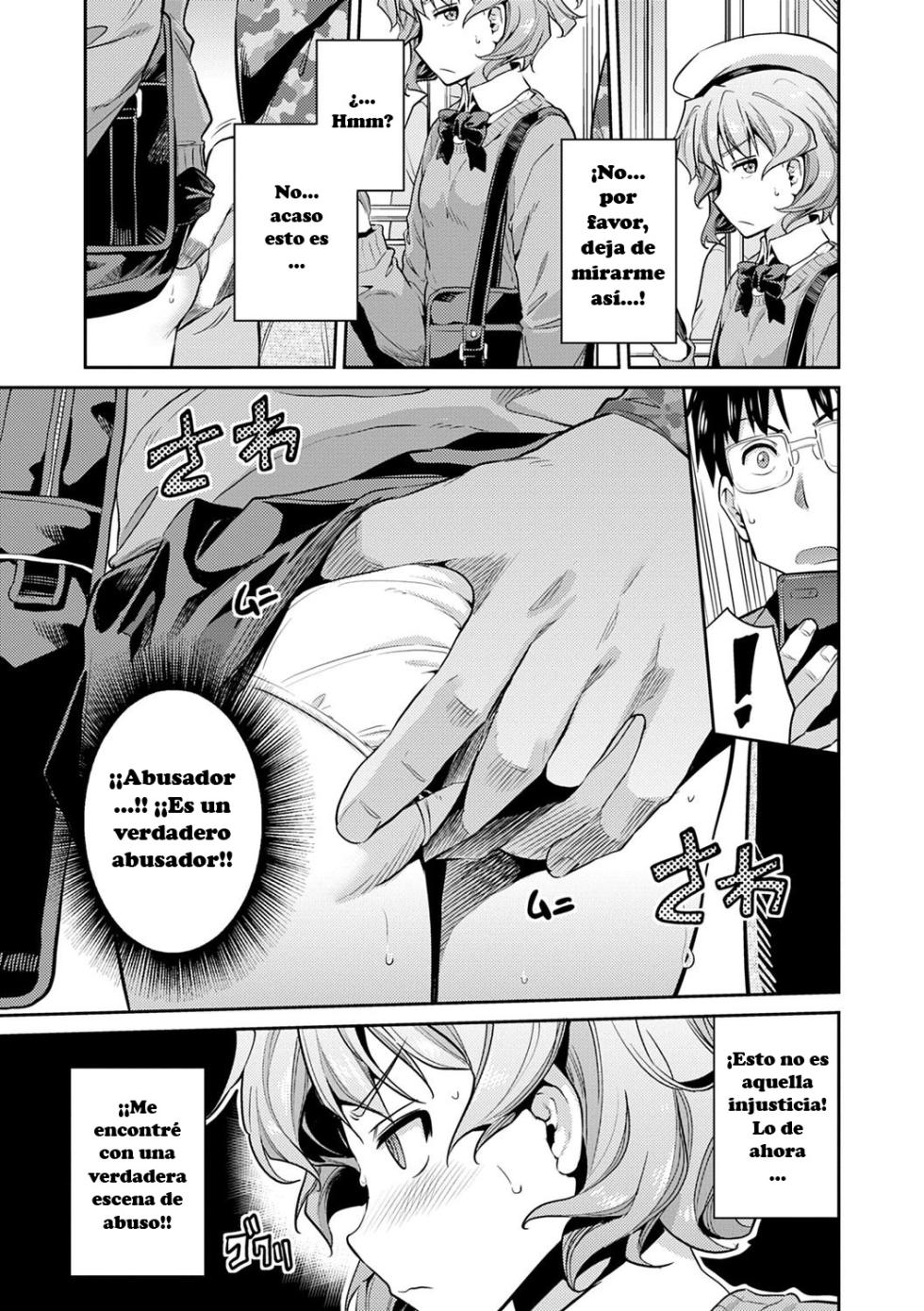 [Hinotsuki Neko] Inga Ouhou JK Chikan Rape + Sonoato (Kyousei Tanetsuke Express)[Spanish] - Page 6