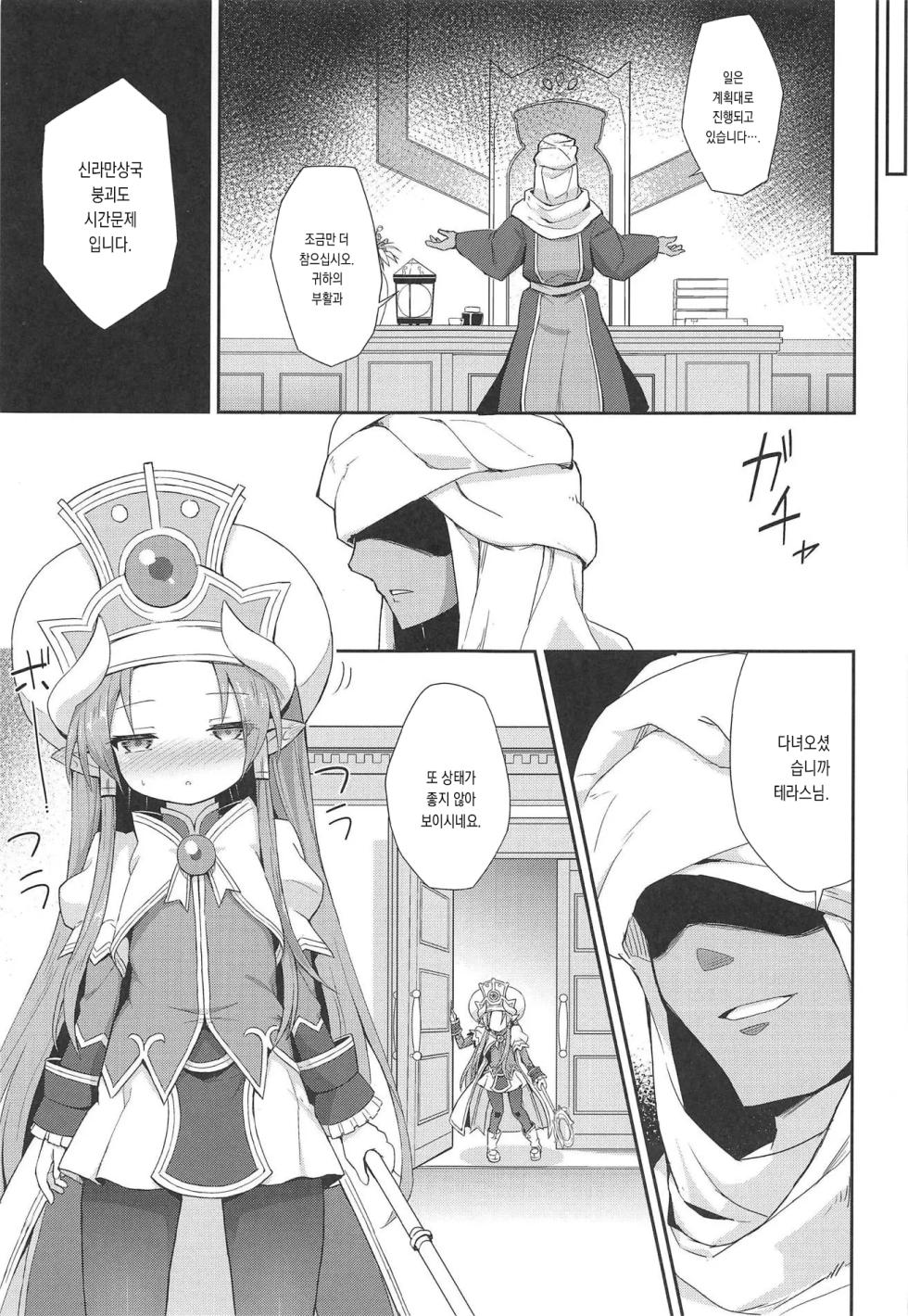 (C93) [Kanariya Bai Kanariya (Maya Gorou)] Terasu ga Arekore Sareru no o Nagameru Hon. | 테라스가 이것저것 당하는 걸 지켜보는 책. (Shinrabansho) [Korean] - Page 17