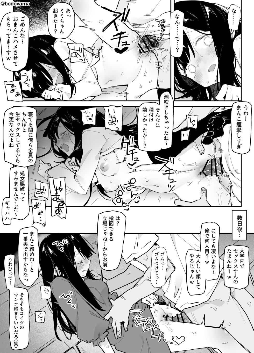 ボド山] ヤリサーで潰されて身体を好き放題されちゃう子 - Page 6