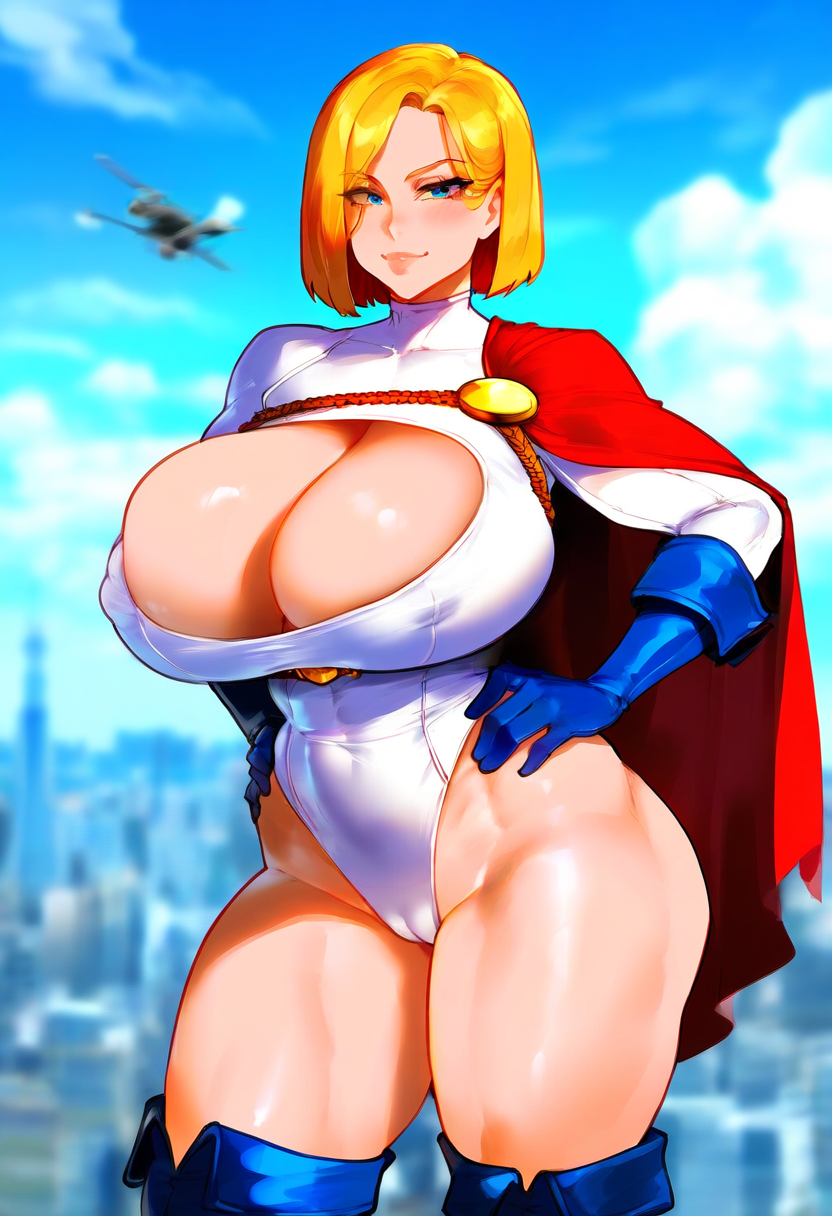 Power girl BBC bonus darkmagic ai generated - Page 30