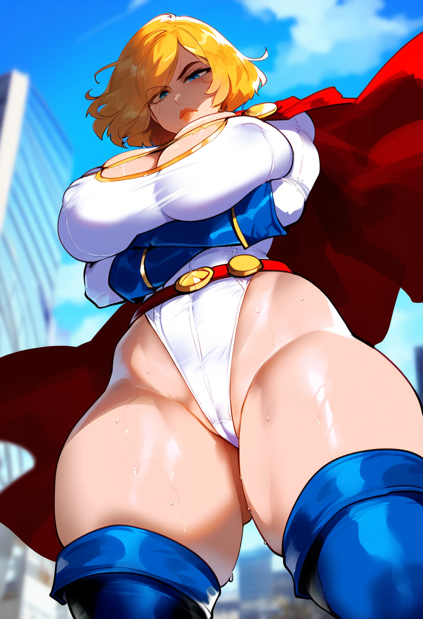 Power girl BBC bonus darkmagic ai generated - Page 36