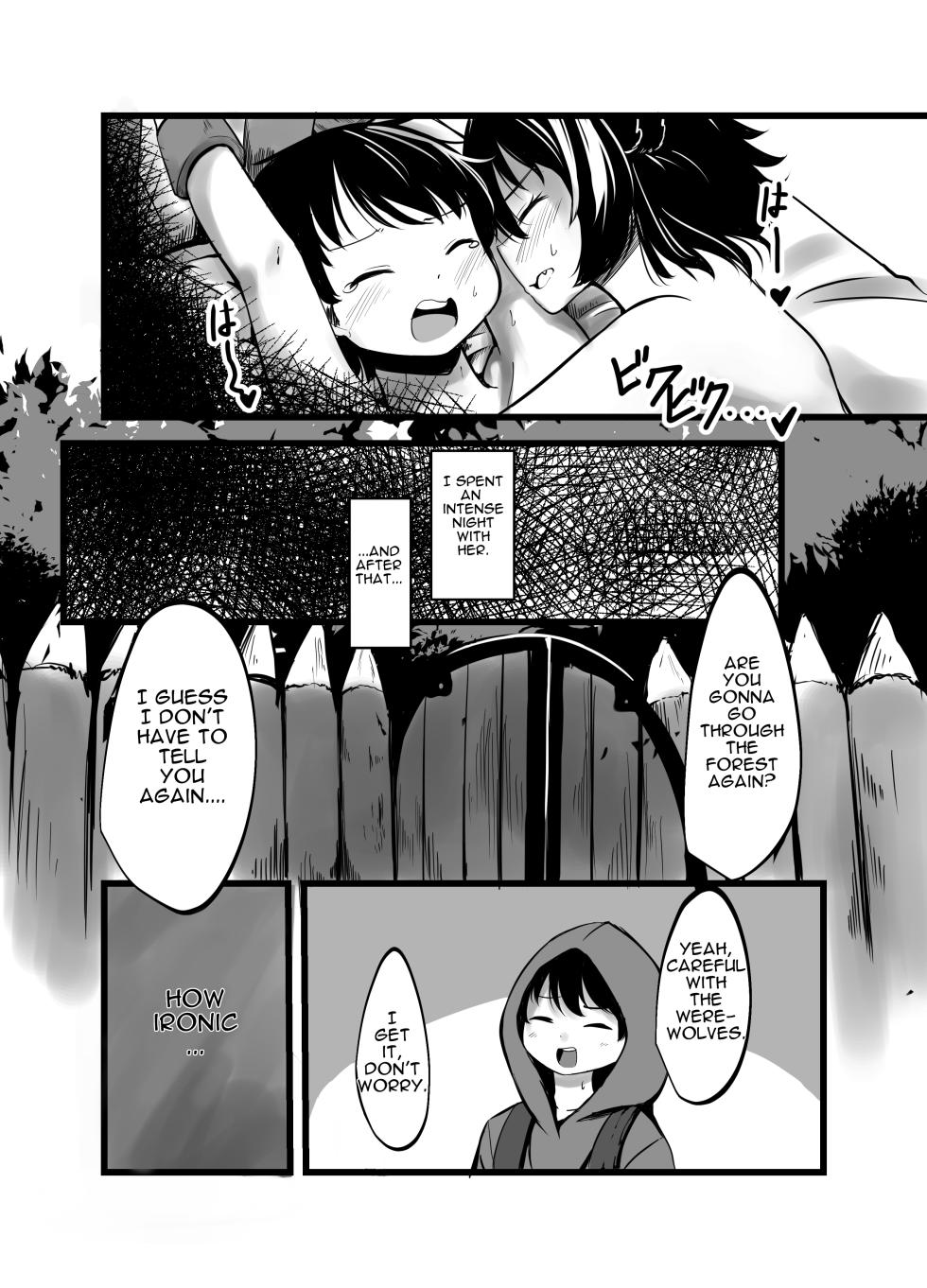 Kowai Jinrou Onee-san no Uchi Ni Tsurekomarete Kyousei Koubi Saserareta Ohanashi - A story of a werewolf woman who took me into her house and forced me to mate with her [English] - Page 40