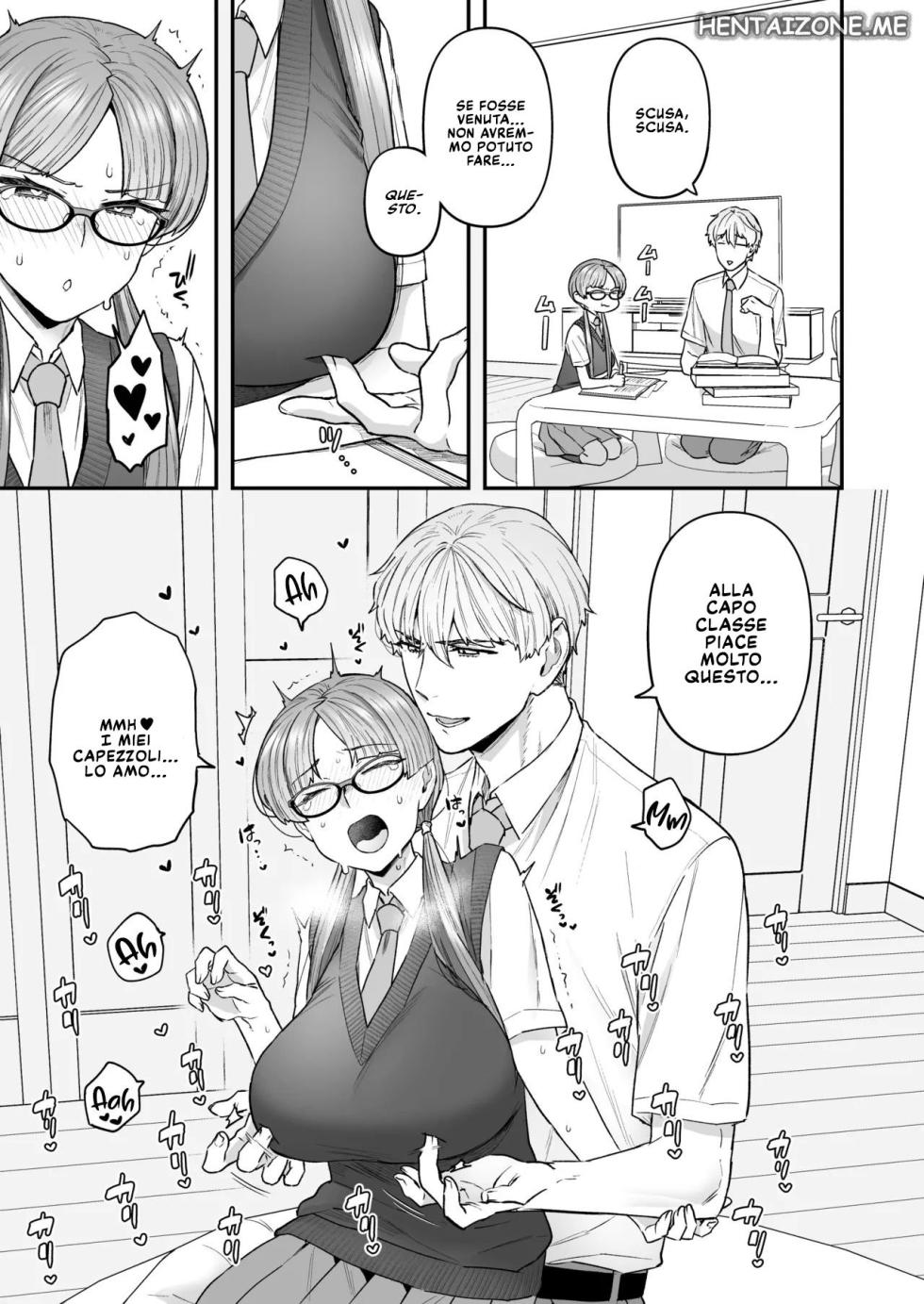 [Sayonara Hornet (Yoshiragi)] Iinchou to Mitsuda-kun no Obenkyoukai | Mitsuda e la capoclasse cercano di studiare Completo + Bonus [Italian] [Digital] - Page 6