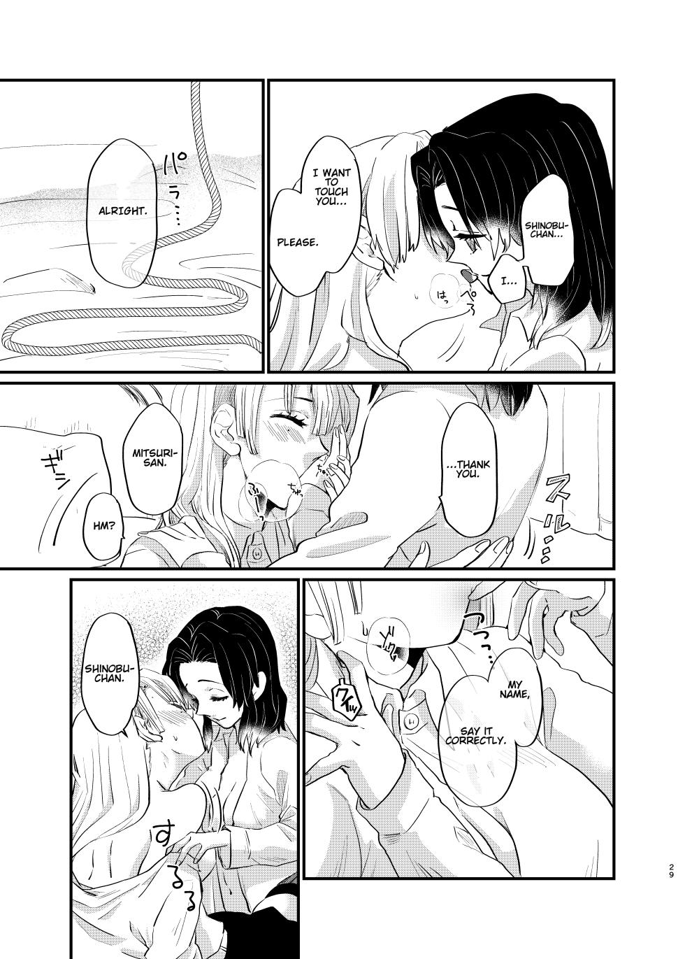 [Biganki (Yamada Kuro)] Watashi to Shita Koto ga - What's the matter with me! (Kimetsu no Yaiba) [English] [Omega_dd] [Digital] - Page 29
