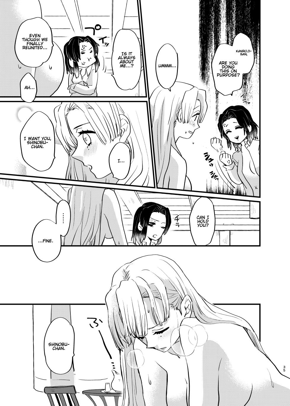 [Biganki (Yamada Kuro)] Watashi to Shita Koto ga - What's the matter with me! (Kimetsu no Yaiba) [English] [Omega_dd] [Digital] - Page 35