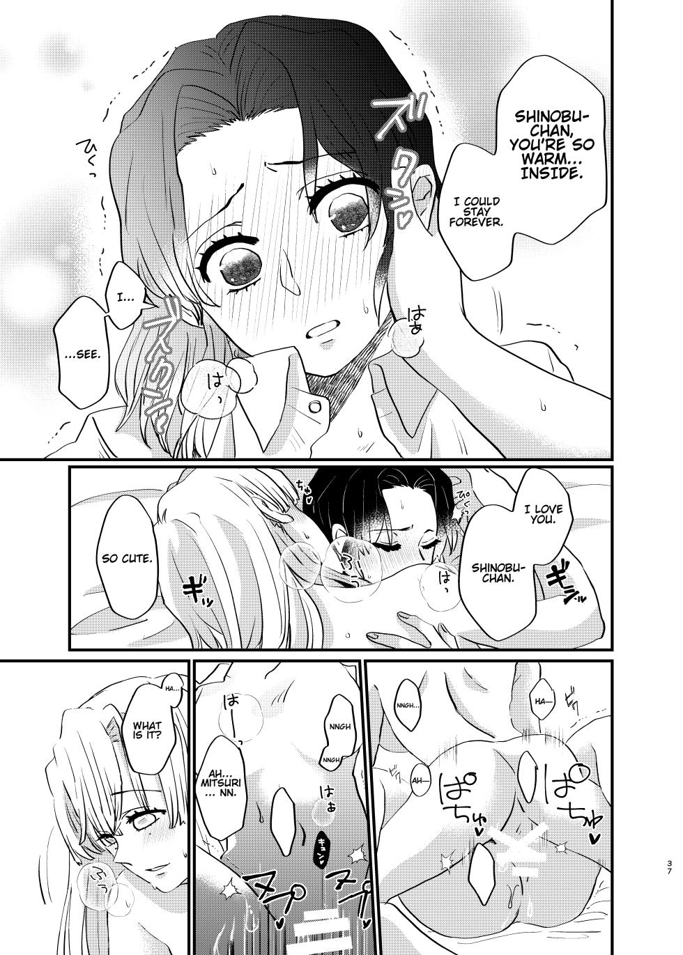 [Biganki (Yamada Kuro)] Watashi to Shita Koto ga - What's the matter with me! (Kimetsu no Yaiba) [English] [Omega_dd] [Digital] - Page 37