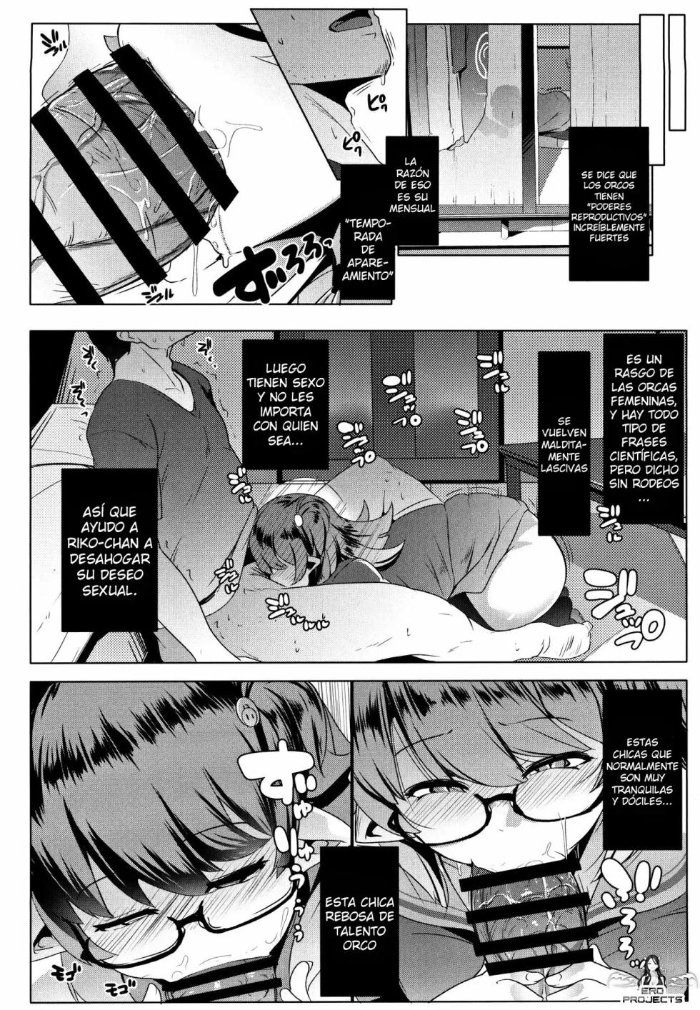 [Hitsuji Kikaku (Muneshiro)] Imouto wa Mesu Orc｜Mi Hermanita es una Orco [Spanish] [Ero projects] - Page 9