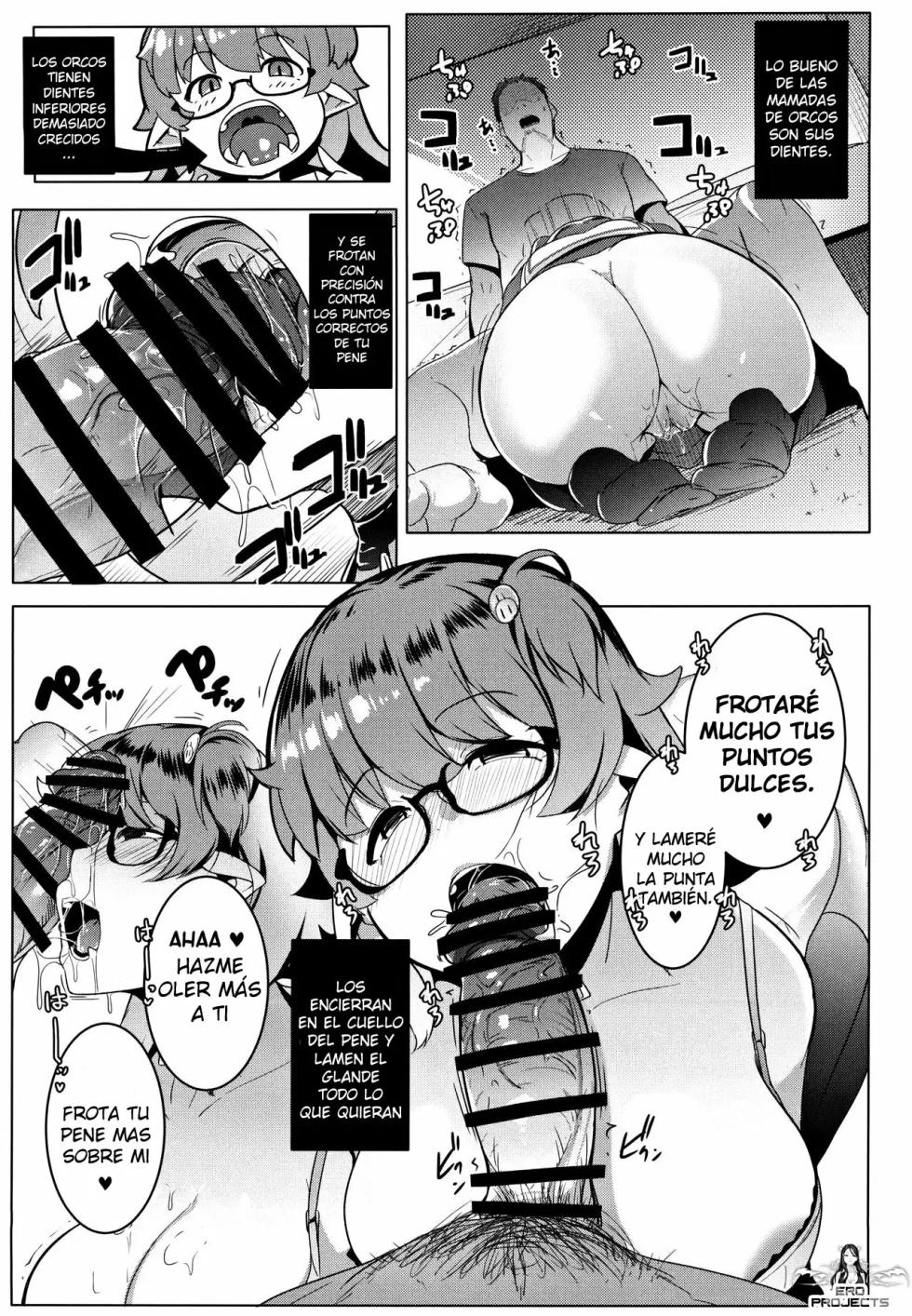 [Hitsuji Kikaku (Muneshiro)] Imouto wa Mesu Orc｜Mi Hermanita es una Orco [Spanish] [Ero projects] - Page 10