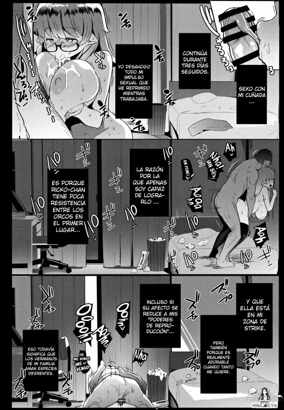 [Hitsuji Kikaku (Muneshiro)] Imouto wa Mesu Orc｜Mi Hermanita es una Orco [Spanish] [Ero projects] - Page 25
