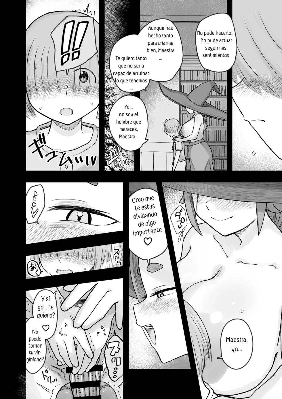 [Amamori Spot (Amamoru)] "Dousotsu Shiken" de Deshi kara Seishi o Shiboritoru Deshi Love de Kachichi Majo Shishou 1000-sai | El Amado Aprendiz ♂ de la Tetona Bruja Milenaria￪ es Exprimido por su Maestra en su ''Exámen de Graduación'' [Spanish] [Hta scan] [Digital] - Page 30