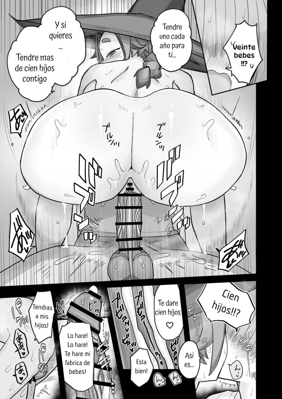 [Amamori Spot (Amamoru)] "Dousotsu Shiken" de Deshi kara Seishi o Shiboritoru Deshi Love de Kachichi Majo Shishou 1000-sai | El Amado Aprendiz ♂ de la Tetona Bruja Milenaria￪ es Exprimido por su Maestra en su ''Exámen de Graduación'' [Spanish] [Hta scan] [Digital] - Page 39