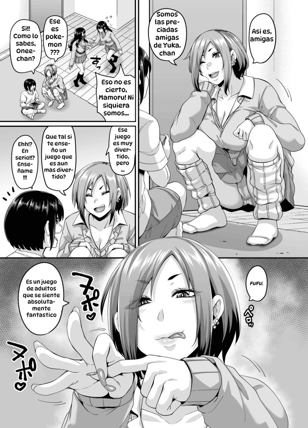 [Tiramisu Tart (Kazuhiro)] Papakatsu Bitch no Atashi-ra ga Anta no Otouto o Katte Mesuiki Yarichin-kun ni Shite Kawaigatte Ageru | Como Buenas Putas Sugar Mommy, Compramos a tu Hermanito y lo Convertimos en Nuestro Juguetito [Spanish] [Hta scan] - Page 5