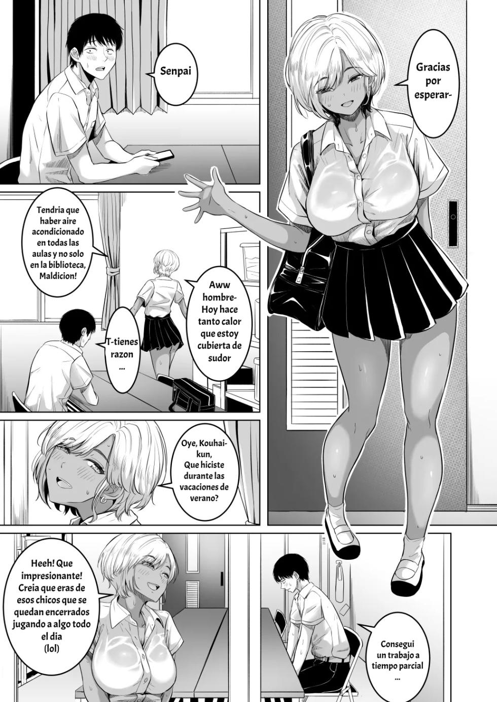 [Kurogoma Seizou Koujou (Goma Gorilla)] Senpai no Muwaa o Boku wa Mitai | Quiero Sentir el Profundo Calor de Senpai [Spanish] [Hta scan] - Page 2