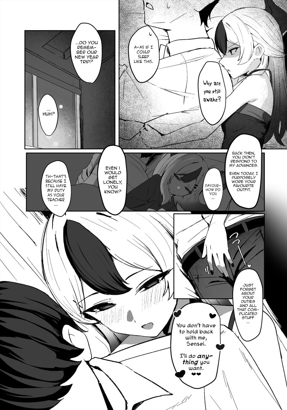 [NikomiC Ramen (Nichijou)] Oni no Sasoi | Devil's Temptation (Blue Archive) [English] [DeppoTL] [Digital] - Page 8