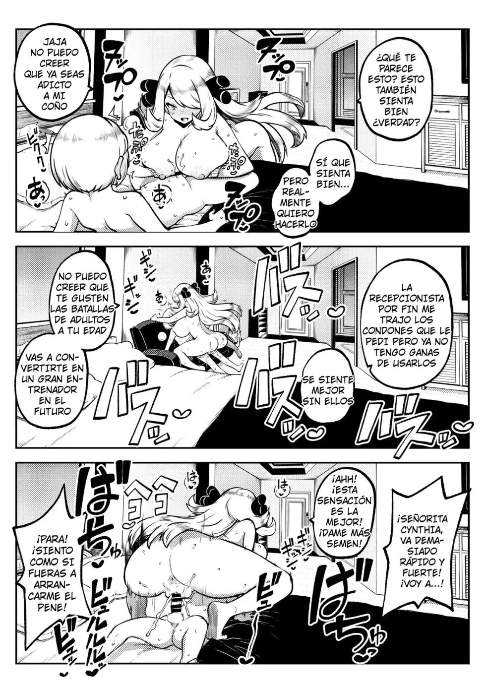 [himajin no izu] Cynthia's battle review (Pokemon) (Spanish) - Page 5