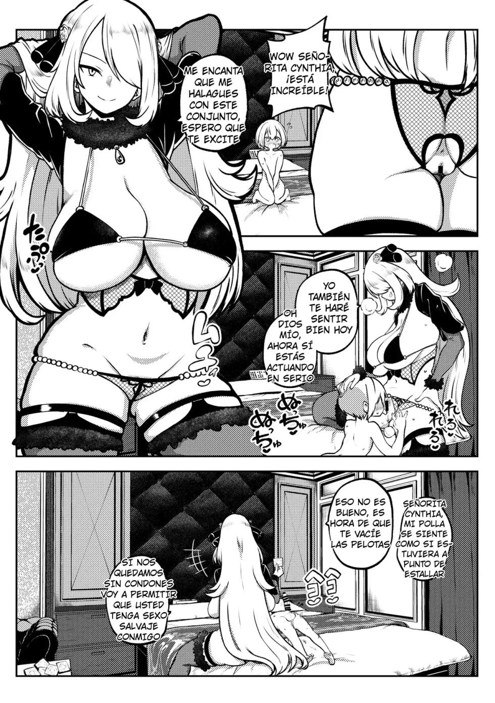 [himajin no izu] Cynthia's battle review (Pokemon) (Spanish) - Page 7