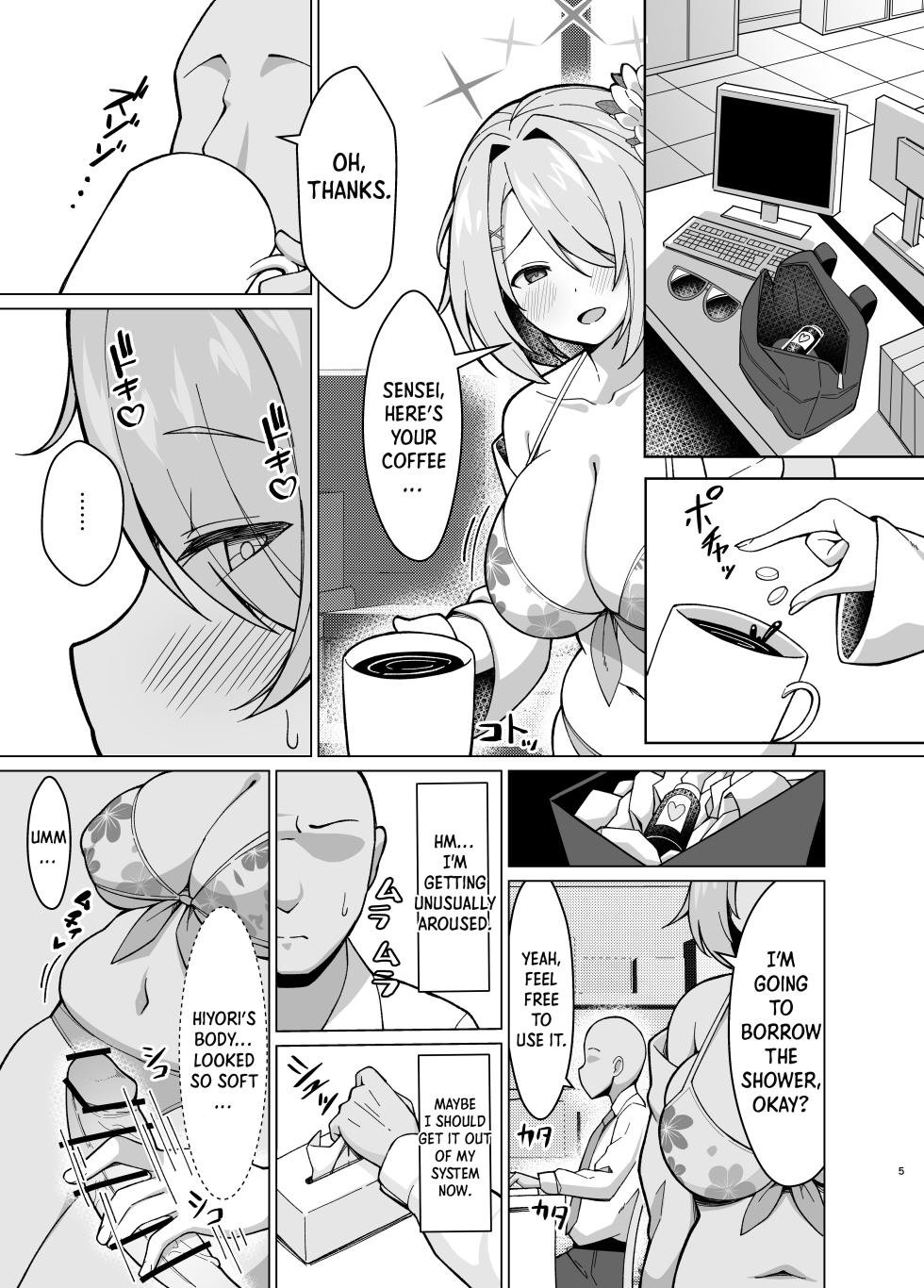 [Nekolovelandou (Nekojima)] Hiyori no Mochi Mochi Onaka o Haramaseru Hon | Hiyori's Soft Pregnant Belly (Blue Archive) [English] [Shiro Translation] [Digital] - Page 3