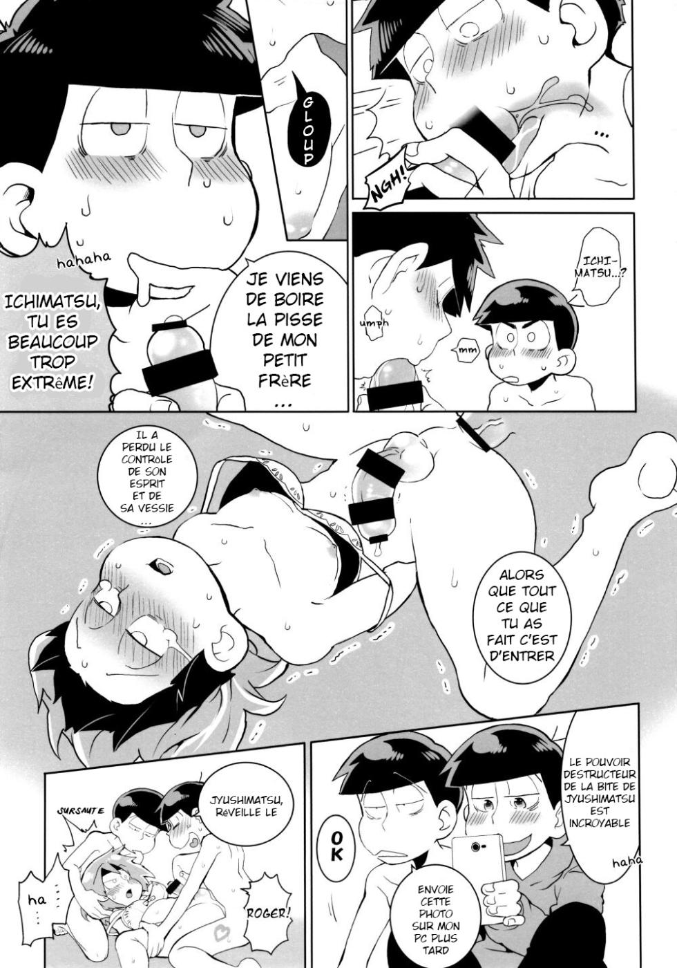 [INUMERY Koutei Mikado] Orgie de sextuplés (Osomatsu-san) [French] - Page 22