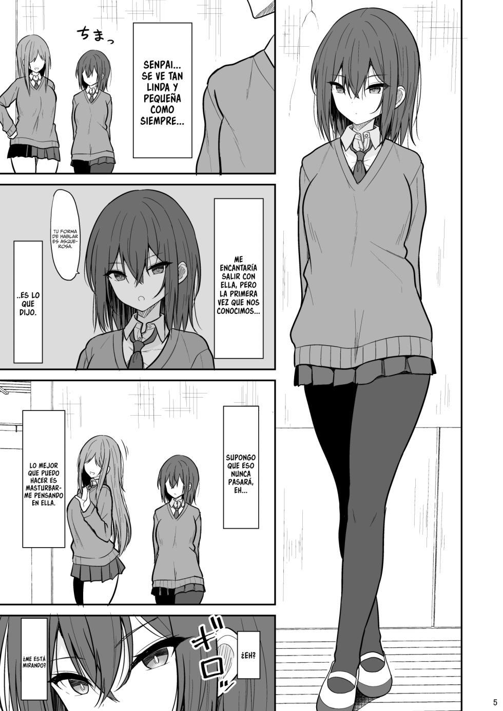[Nekonokone (Takeyuu)] Tsumetai Senpai Ga Mukyoka Nakadashi Sareru Made | Haciéndole Creampie a mi Fría y Distante Senpai sin su Consentimiento [Spanish] [A Crazy Pervert] [Digital] - Page 4