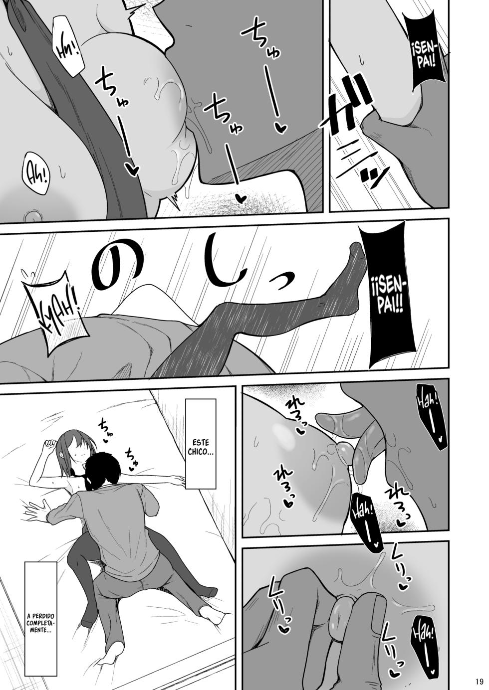 [Nekonokone (Takeyuu)] Tsumetai Senpai Ga Mukyoka Nakadashi Sareru Made | Haciéndole Creampie a mi Fría y Distante Senpai sin su Consentimiento [Spanish] [A Crazy Pervert] [Digital] - Page 18