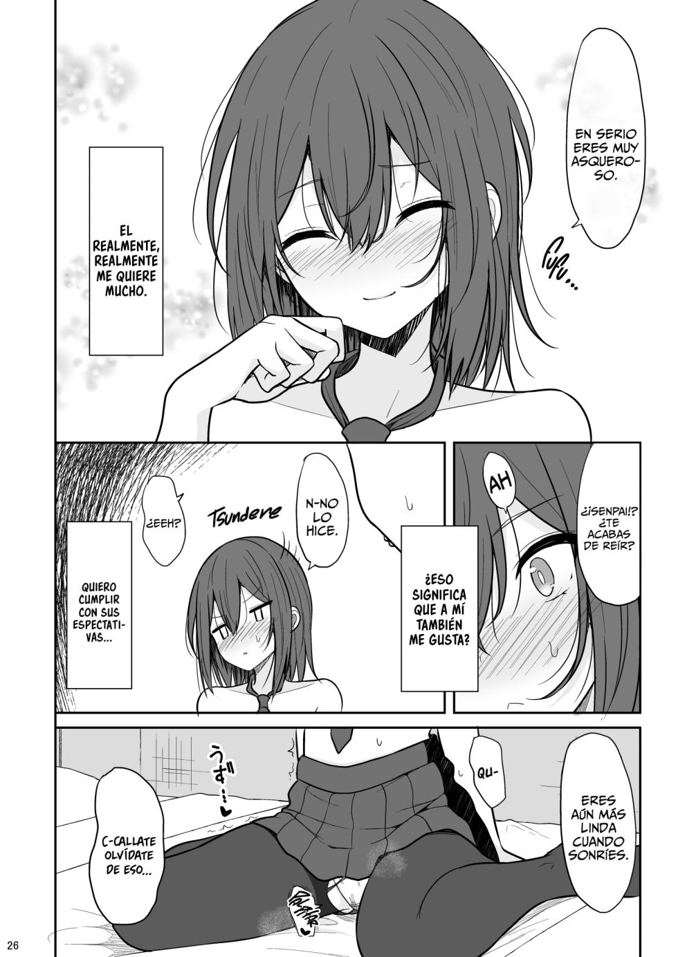 [Nekonokone (Takeyuu)] Tsumetai Senpai Ga Mukyoka Nakadashi Sareru Made | Haciéndole Creampie a mi Fría y Distante Senpai sin su Consentimiento [Spanish] [A Crazy Pervert] [Digital] - Page 25