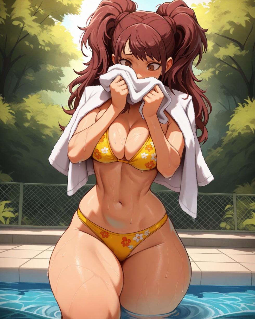 Kujikawa Rise | Poolside Classroom waifuinvoker ai generated - Page 3