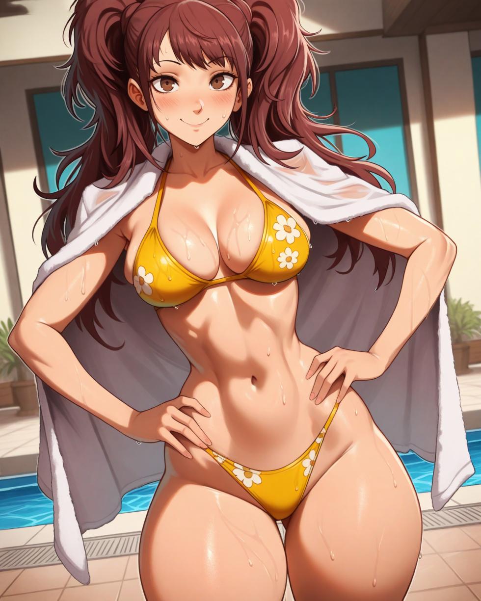 Kujikawa Rise | Poolside Classroom waifuinvoker ai generated - Page 4