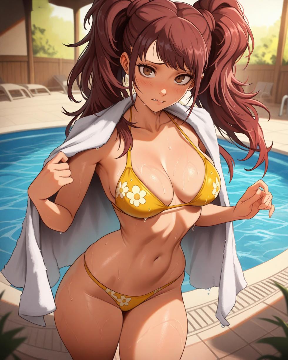 Kujikawa Rise | Poolside Classroom waifuinvoker ai generated - Page 5