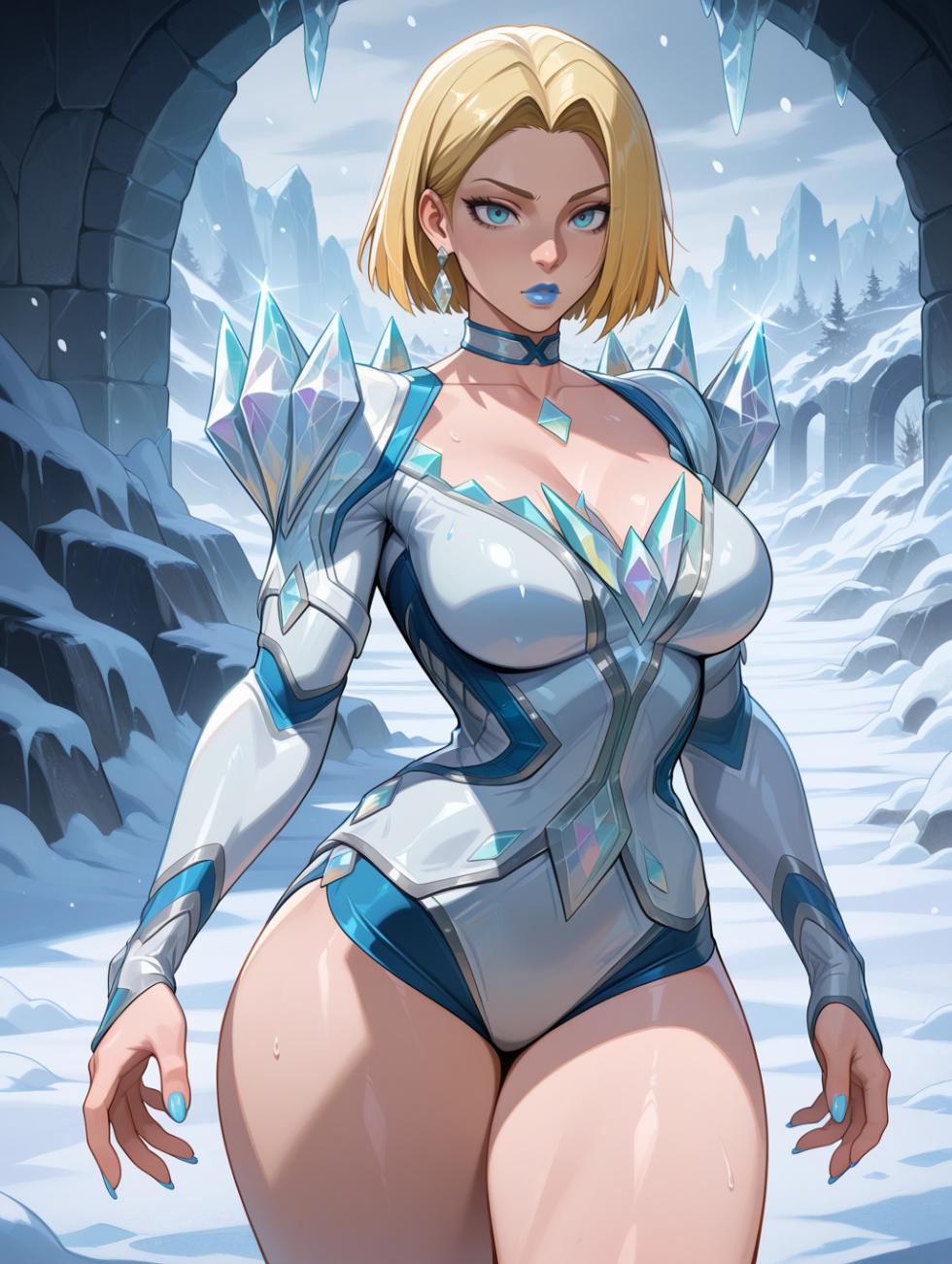 Emma Frost | Marvel Rivals ❄💙 waifuinvoker ai generated - Page 24