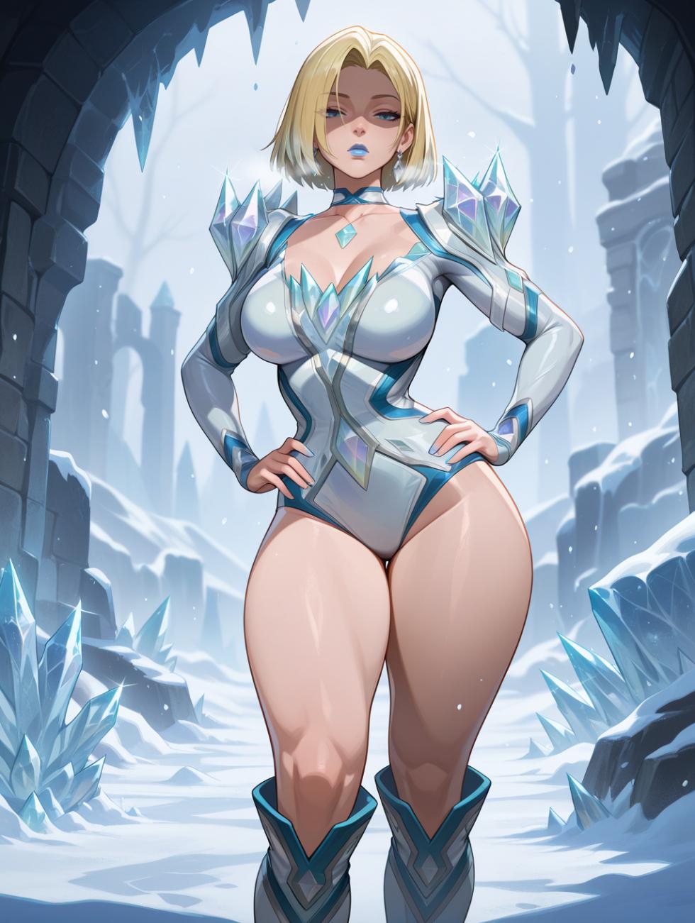 Emma Frost | Marvel Rivals ❄💙 waifuinvoker ai generated - Page 31