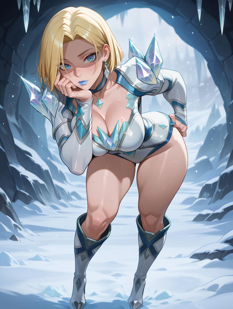 Emma Frost | Marvel Rivals ❄💙 waifuinvoker ai generated - Page 33
