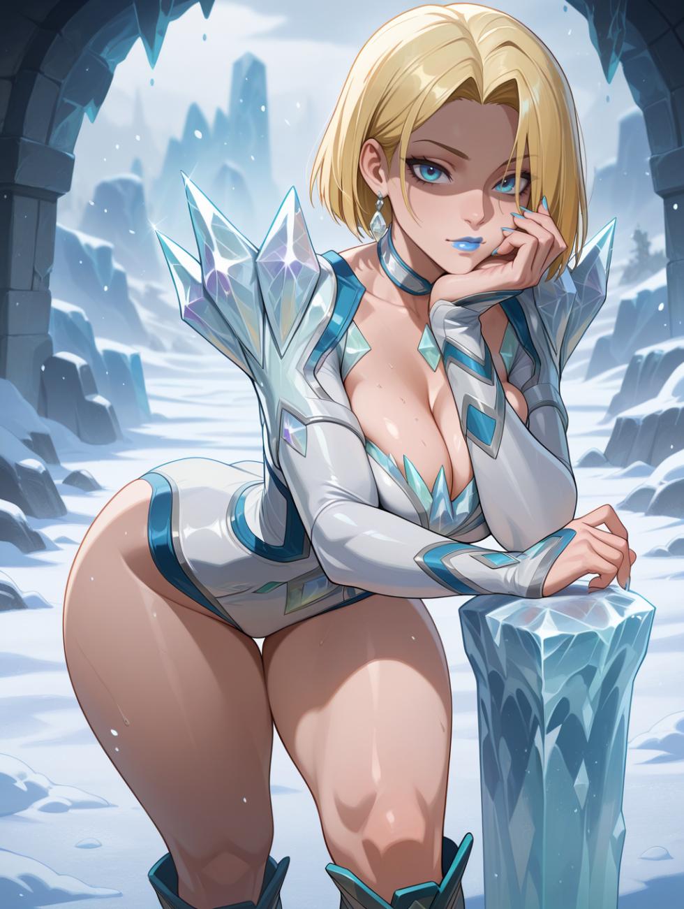 Emma Frost | Marvel Rivals ❄💙 waifuinvoker ai generated - Page 37