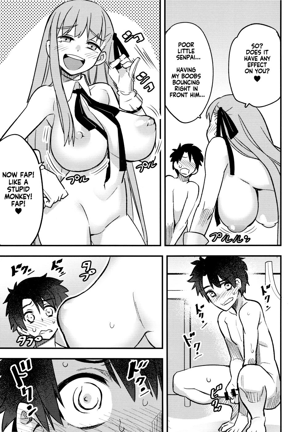 (C95) [774 House (774)] BB-chan ni Waraware Baka ni Sarenagara Shiko Shiko no Otetsudai o Sarete Saru Mitai ni Koshi Heko Heko shite Buzama Mudashasei Saserarechau Hon | The book where BB-Chan gave me humiliating fapping assistance and forced me to cum in the most pathetic way possible (Fate/Grand Order) [English] [KM_42] - Page 10