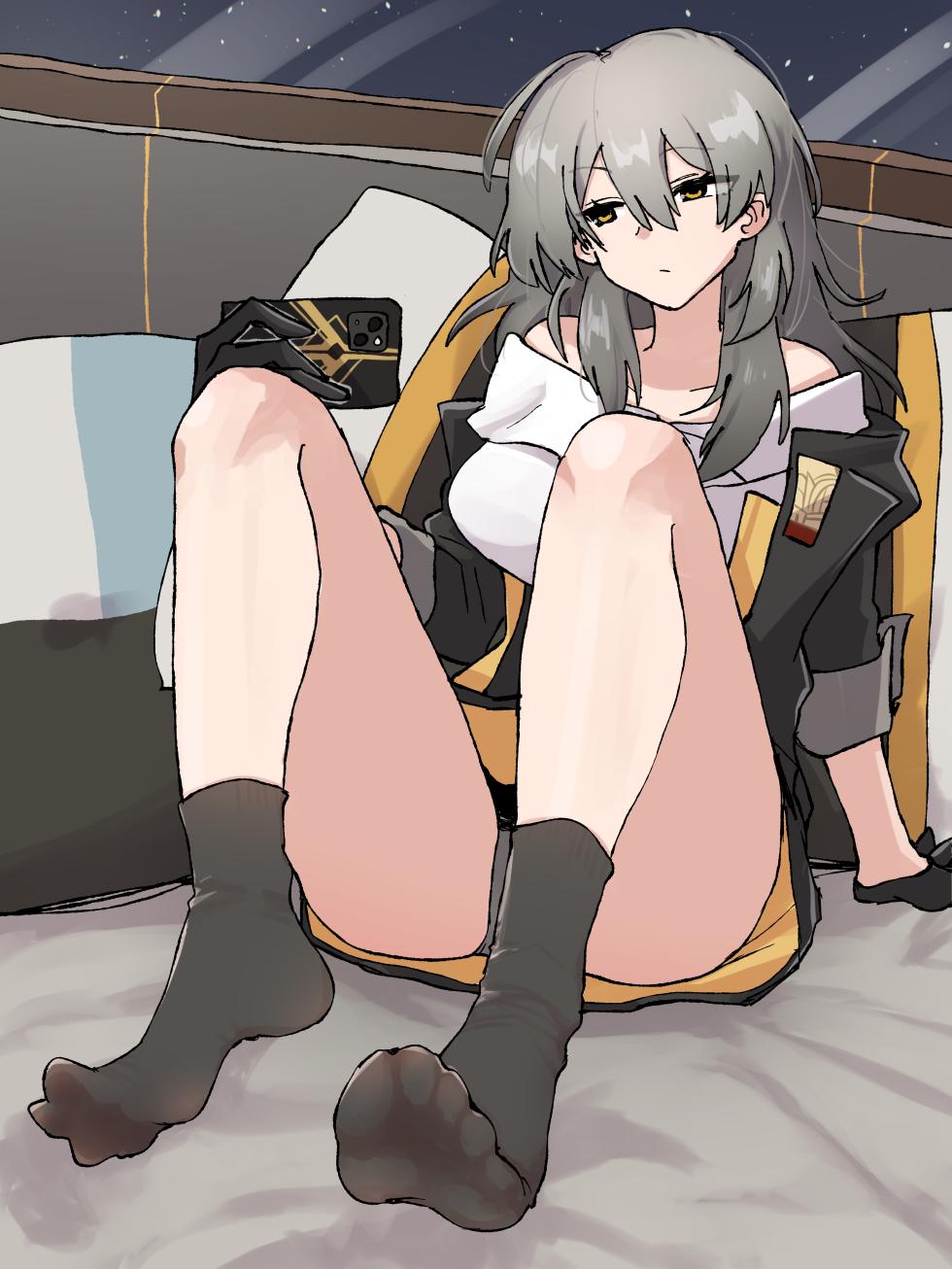 [Samuimo21]【Honkai Star Rail】Trailblazer (Stelle) Footjob 【FANBOX Limited Socks Color Variations (Black, Gray, White)】 - Page 7