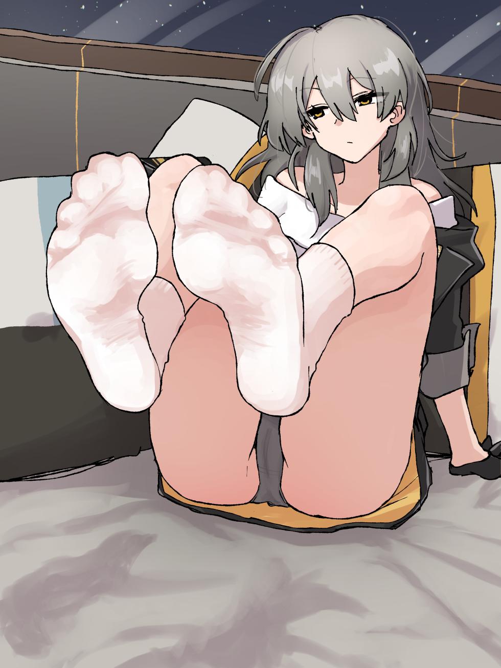 [Samuimo21]【Honkai Star Rail】Trailblazer (Stelle) Footjob 【FANBOX Limited Socks Color Variations (Black, Gray, White)】 - Page 18
