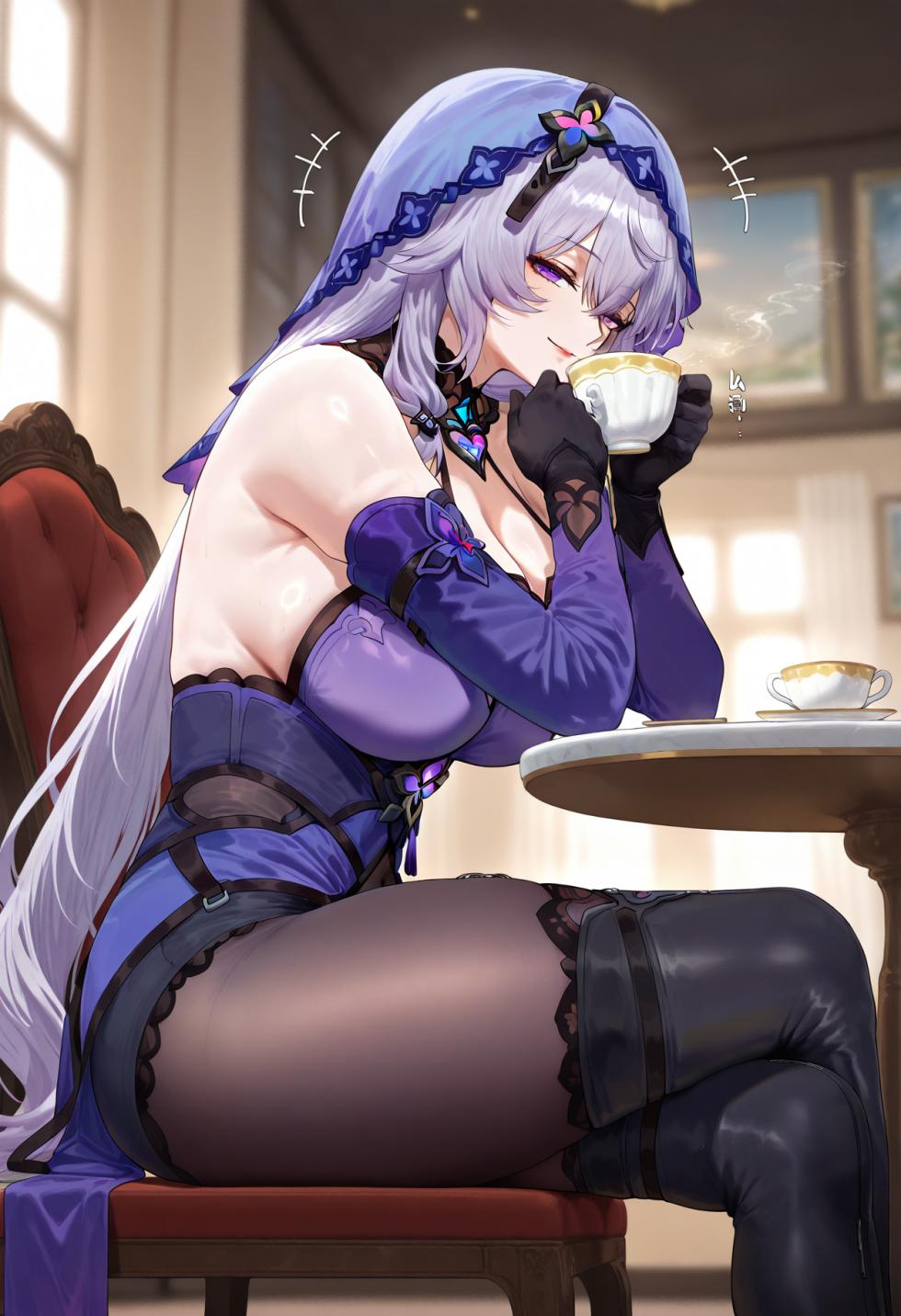 BlackSwan / 黑天鹅 (Honkai: Star Rail) (162p) miyabi ai generated - Page 1