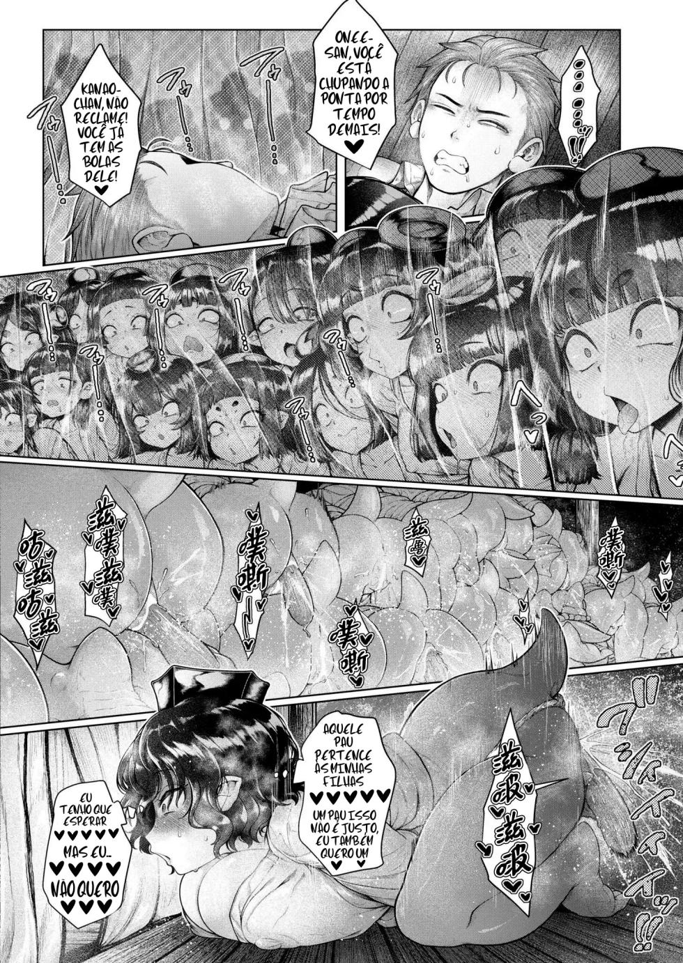 [Ujihara Shitone] Shin - Kappa Mura | Soaking - Kappa Village (COMIC Kaien VOL.17) [Portuguese-BR] [Bocchi Tradução] [Digital] - Page 14