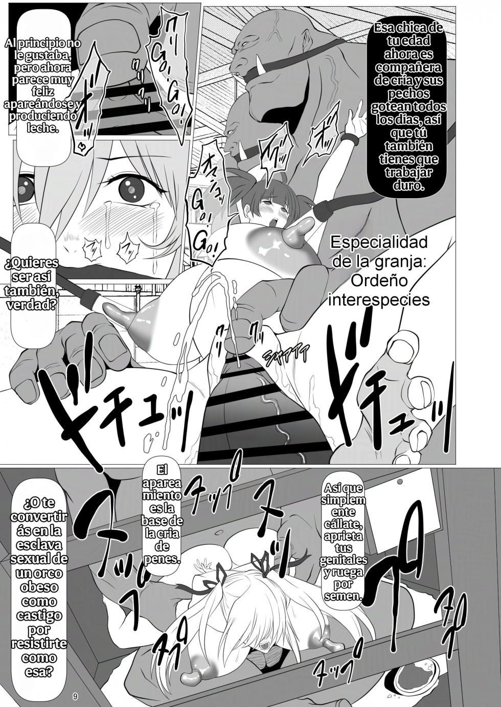 [Namakikuya (Kairaku Namakikurage)] Taimanin Kachiku Noujoujima e Youkoso!! | ¡Bienvenidos a la Isla Ganadera Taimanin! (Taimanin Asagi) [Spanish] [Digital] - Page 8