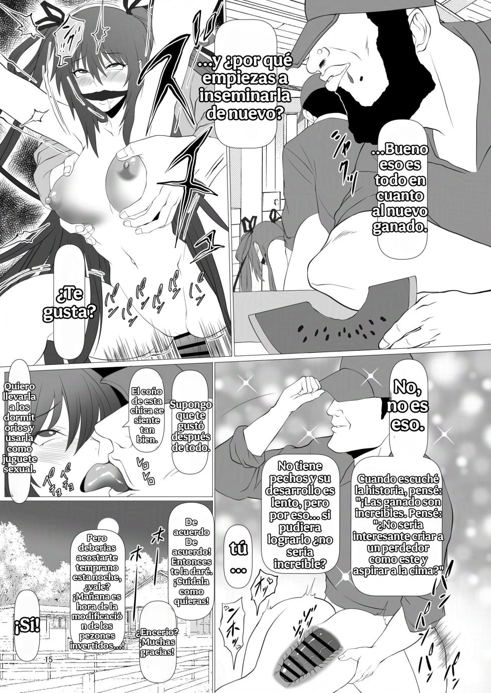 [Namakikuya (Kairaku Namakikurage)] Taimanin Kachiku Noujoujima e Youkoso!! | ¡Bienvenidos a la Isla Ganadera Taimanin! (Taimanin Asagi) [Spanish] [Digital] - Page 14