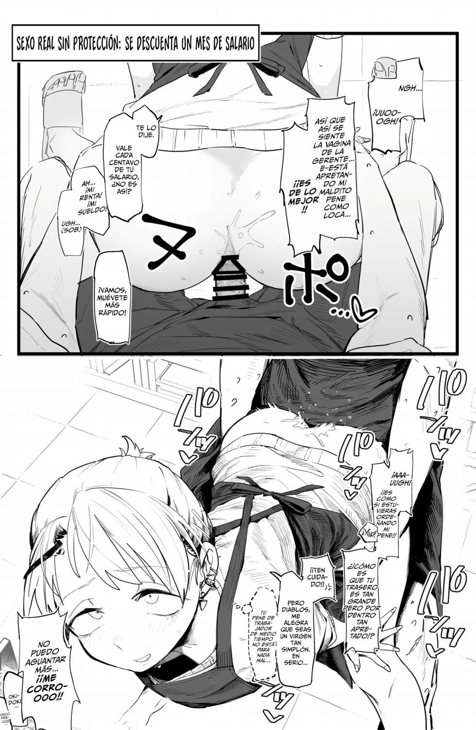 [Denki Neko (Toku)] Tenchou ga Ecchi na Koto to Hikikae ni Kyuryou o Kezuri ni Kuru!! | ¡¡¡Mi Gerente Descuenta mi Salario a Cambio de Favores Sexuales!!! [Spanish] [WOLFGANGSCAN] - Page 4