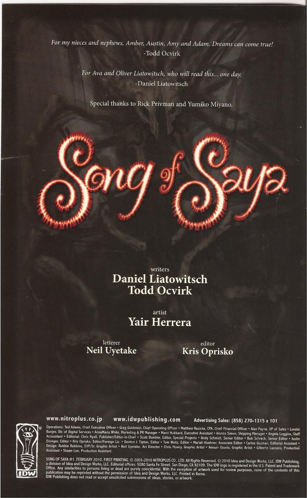 Song of Saya-Saya no uta - Page 2