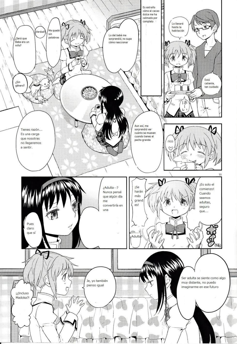 [Nedaore (Ayane)] Onnanoko Naisho Space | Espacio Onnanoko Naisho (Puella Magi Madoka Magica) [Spanish] [CristoferDeLosAndes] [Digital] - Page 12
